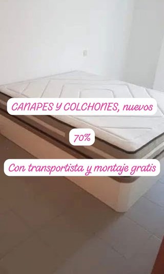 Canapé y colchón