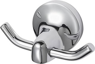 Haceka Aspen Chrome Gancho Doble, Metal, Gris, 6.89x13x5.98 cm