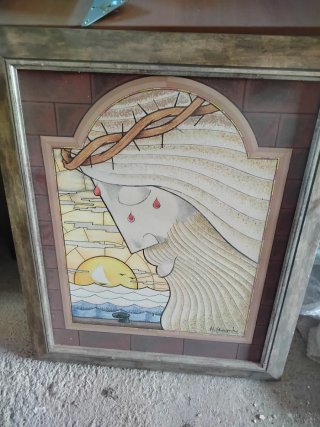 Cuadro Religioso arte Sacro Manuel Buenrostro 70cm