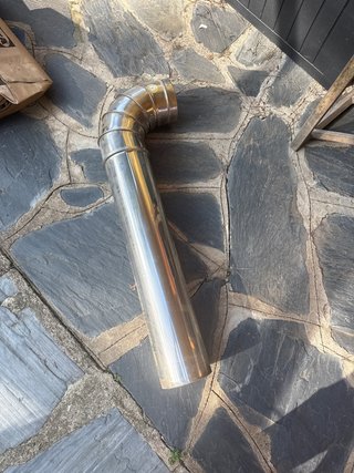 Tubo de chimenea de acero inoxidable 15 cm
