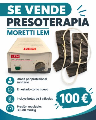 SE VENDE PRESOTERAPIA