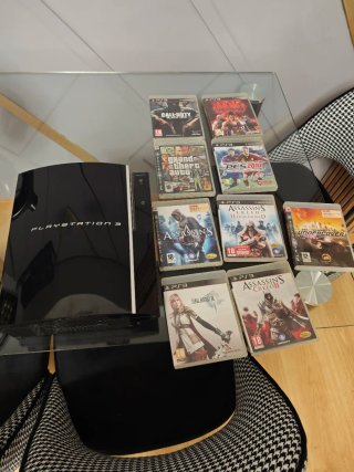 Consola PlayStation 3 con 9 juegos