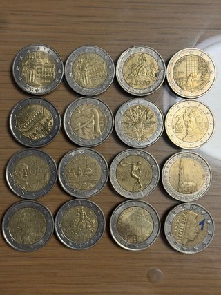 16 Monedas de 2 Euros Conmemorativas