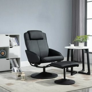 Sillón reclinable con reposapiés