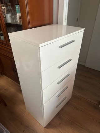 Cajonera Blanca de 5 Cajones