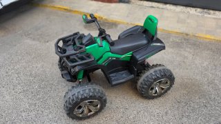 Quad Eléctrico Infantil Verde y Negro