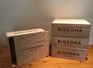 4 Cajas de Madera con Tapa Corredera