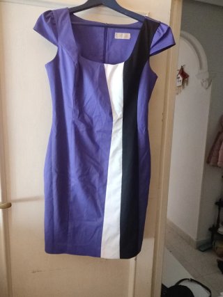 Vestido bdba morado y multicolor