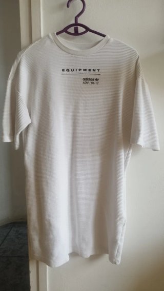 Vestido Camiseta Adidas Equipment Blanco