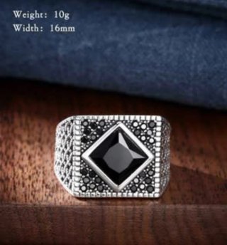 Anillo Vintage de Plata 925 con Ágata