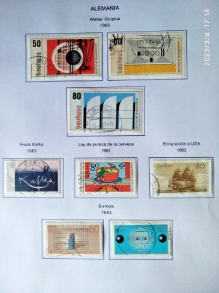 Lote de 200 Sellos Usados de Alemania (1976-1983)
