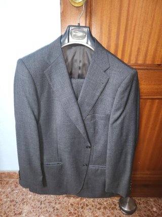 Traje de chaqueta gris