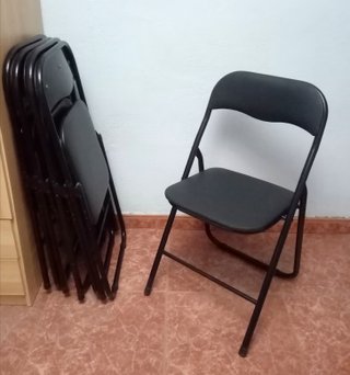 Sillas Plegables Negras
