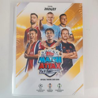 Álbum Topps Match Attax 2026-27 con 498 cartas