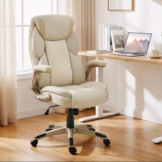 Silla de Oficina con Masaje Beige