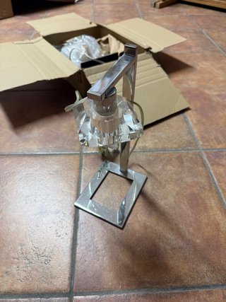 Lámparas de cristal mesita de noche