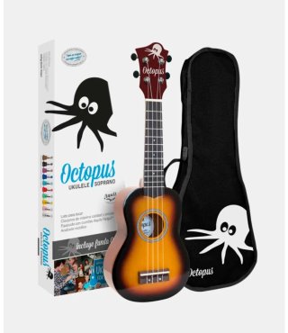 Ukelele Soprano OCTOPUS con Funda color VIOLIN
