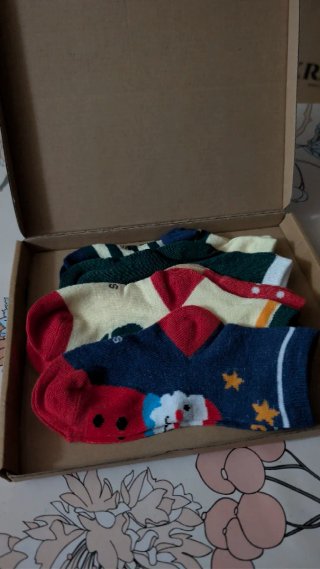Lote de 5 pares de calcetines navideños 4 años