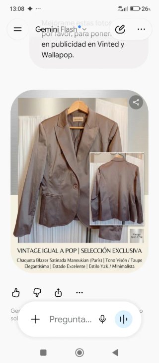 Blazer Satinada Manoukian