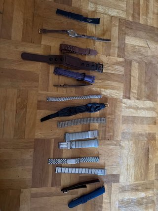 Lote de 14 correas y armis para reloj
