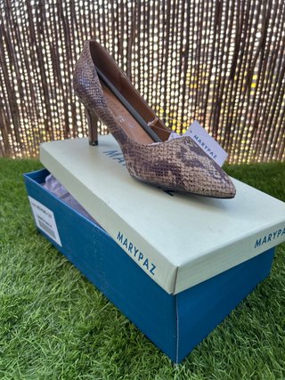 Zapatos de Tacón Marypaz Estampado Serpiente