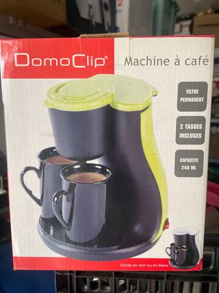 Cafetera DomoClip con 2 Tazas