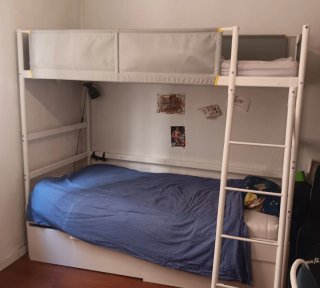 Cama Alta Blanca