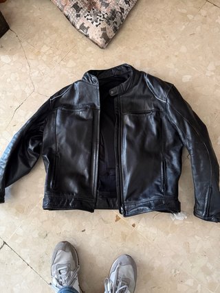 Chaqueta de Cuero para Moto Talla XL