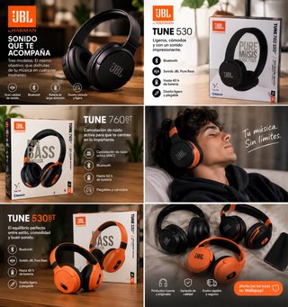 Cascos JBL Tune con Cancelación de Ruido
