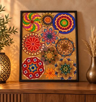 Cuadro con Mandalas Coloridos