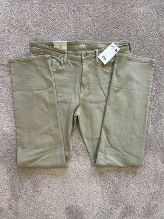 Pantalón Verde Crema C&A