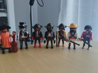 Lote 7 Pistoleros Mejicanos Custom Playmobil Oeste