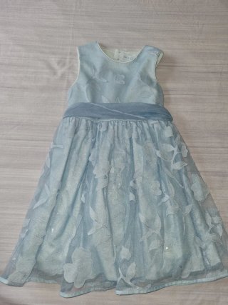 Vestido de fiesta azul niña