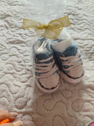 Zapatillas de Crochet para Bebé (0-3 meses)