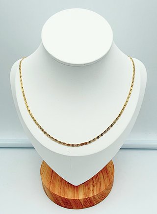 Cadena de oro de 18k. Peso: 7.22 gr.