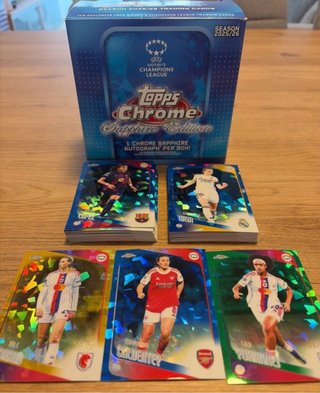 Lote 33 Cartas Topps Chrome Sapphire Women