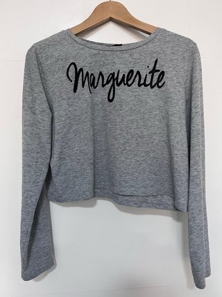 Camiseta Gris Manga Larga Talla XL