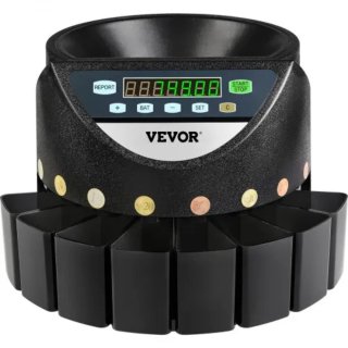 VEVOR Contador de Monedas Euro Profesional 220 V