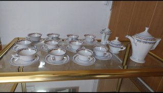 Juego de café de porcelana
