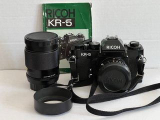 Cámara Analógica Ricoh KR-5 + 2 Objetivos