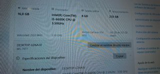 PC Sobremesa i5-6600K 16GB RAM GTX 1070 250 SSDM.2