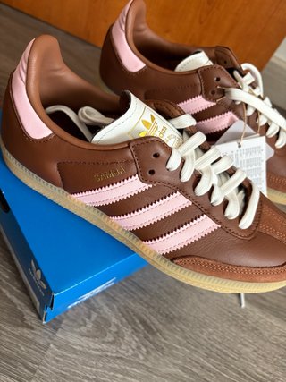Zapatillas Adidas Samba Marrón y Rosa
