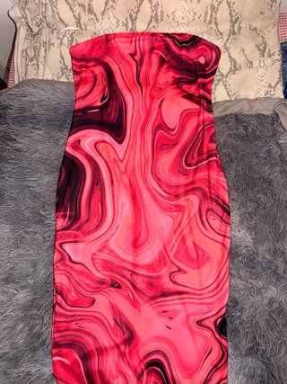 Vestido largo estampado