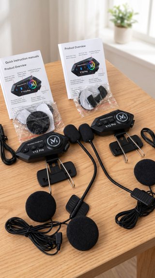 Intercomunicadores de moto Y12 Pro (Pack 2)
