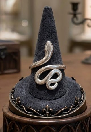 Anillo de Serpiente Plateado