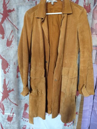 Chaqueta Larga de Ante Zara Talla M