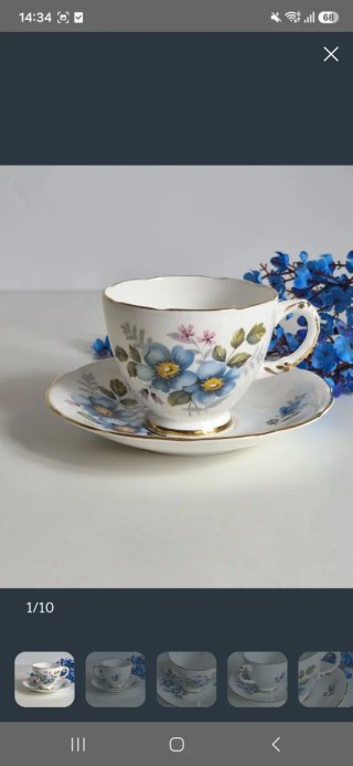 Lote 3 Tazas de Porcelana Carol