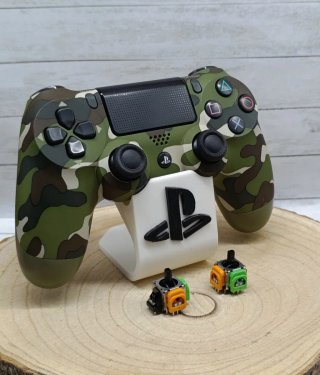Mando PS4 original green camo -  joysticks TMR