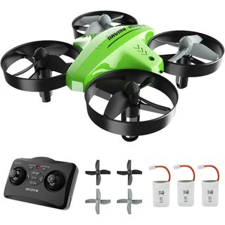 Mini Drone AT-66C RC para Niños Verde