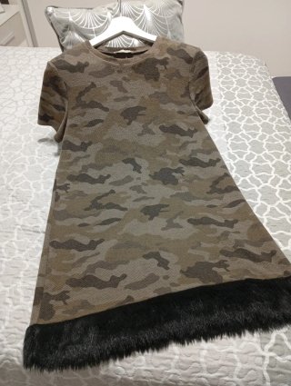 Vestido Zara Camuflaje